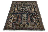 Khorjin Afghan Rug – Charcoal Canopy