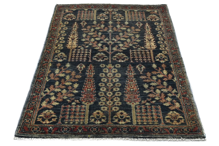 Khorjin Afghan Rug – Charcoal Canopy