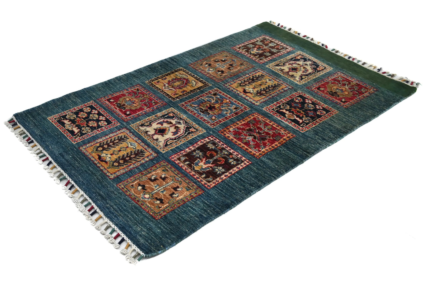 Khorjin Afghan Rug – Indigo Keepsake