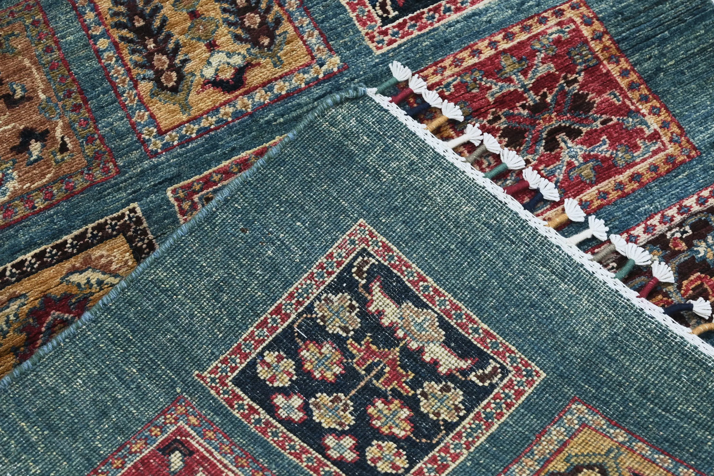 Khorjin Afghan Rug – Indigo Keepsake