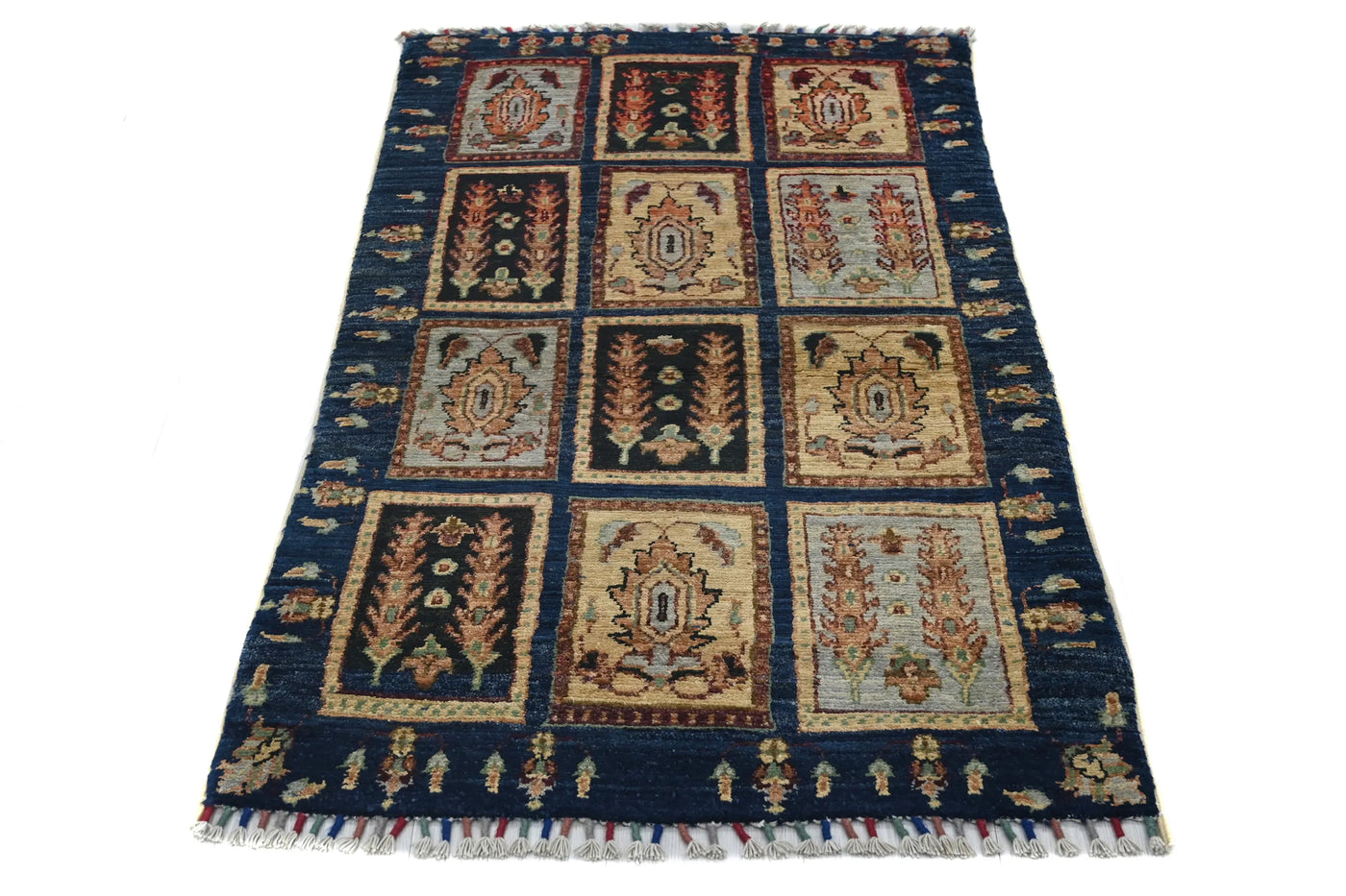 Khorjin Afghan Rug – Sangria Patchwork
