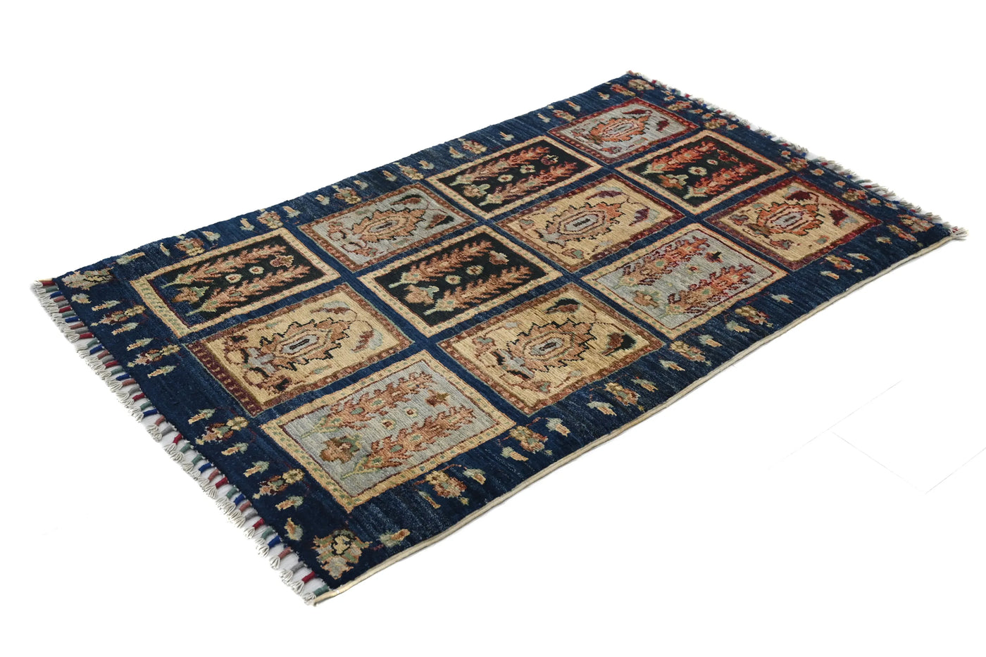 Khorjin Afghan Rug – Sangria Patchwork