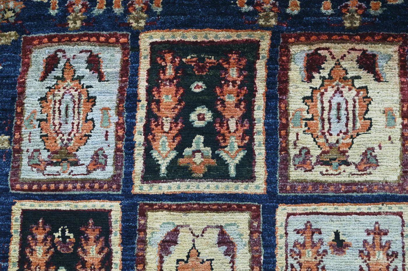Khorjin Afghan Rug – Sangria Patchwork