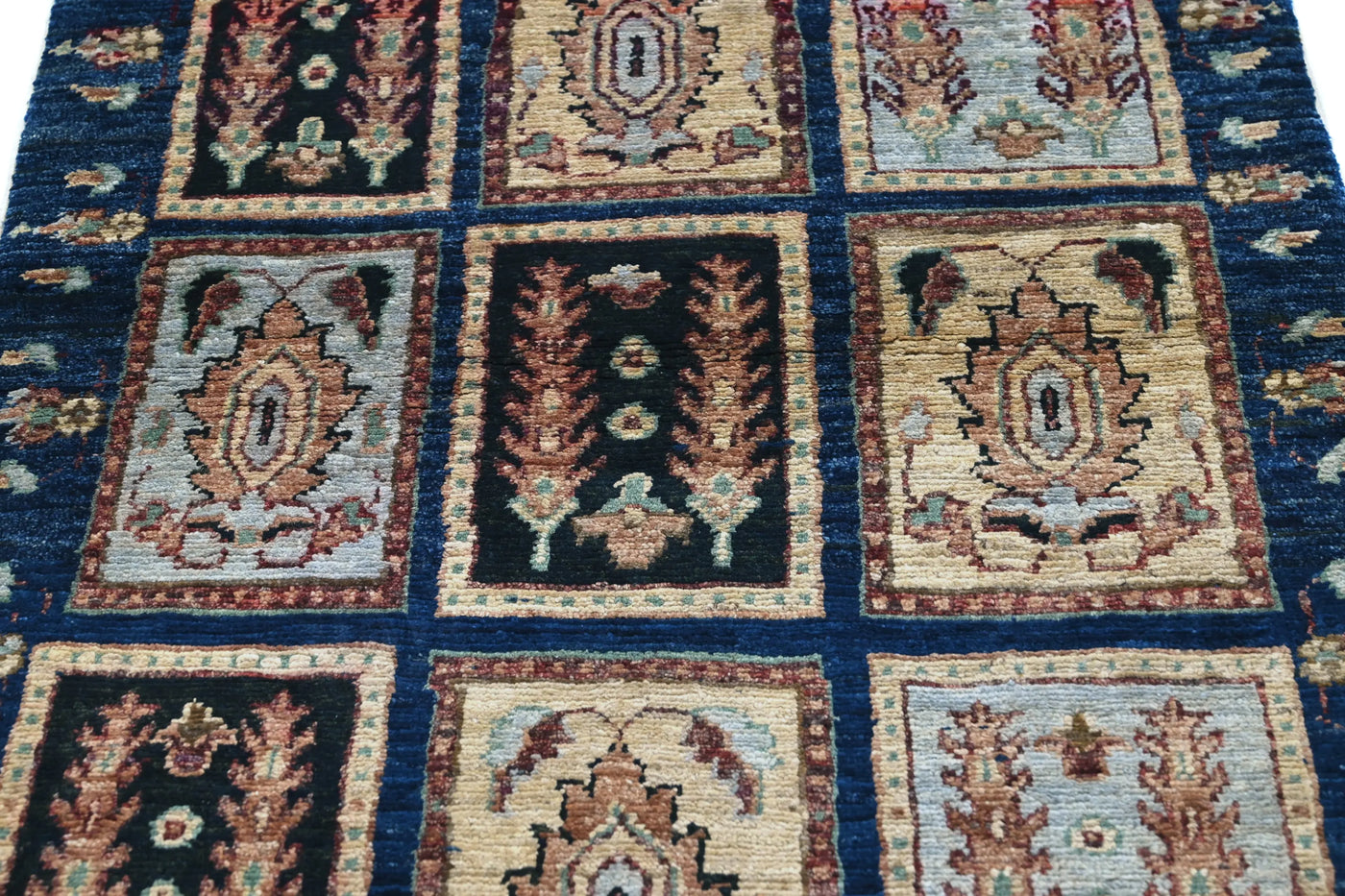 Khorjin Afghan Rug – Sangria Patchwork