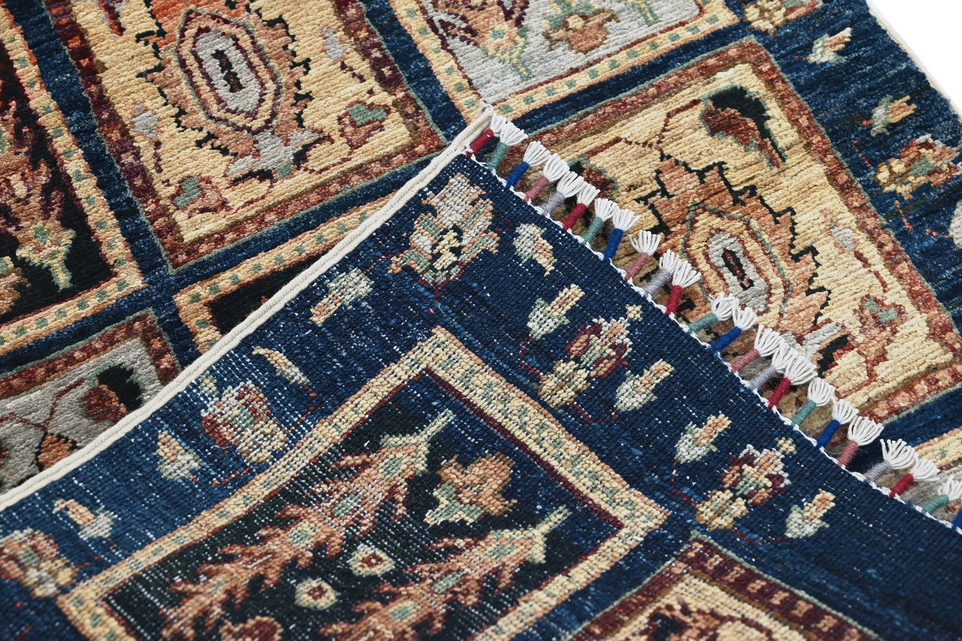 Khorjin Afghan Rug – Sangria Patchwork