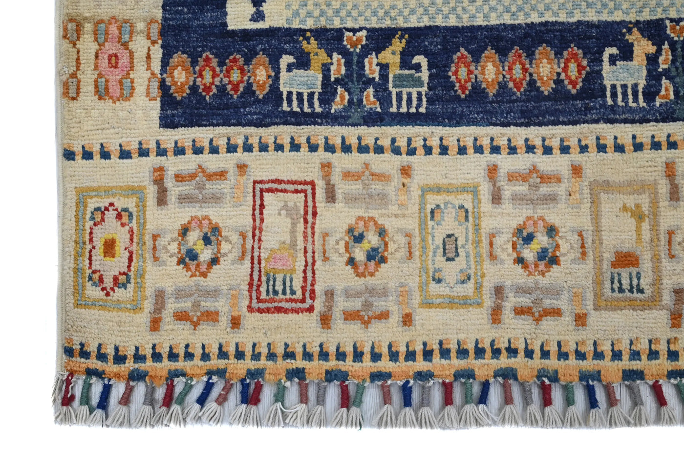 Khorjin Afghan Rug – Aqua Archive