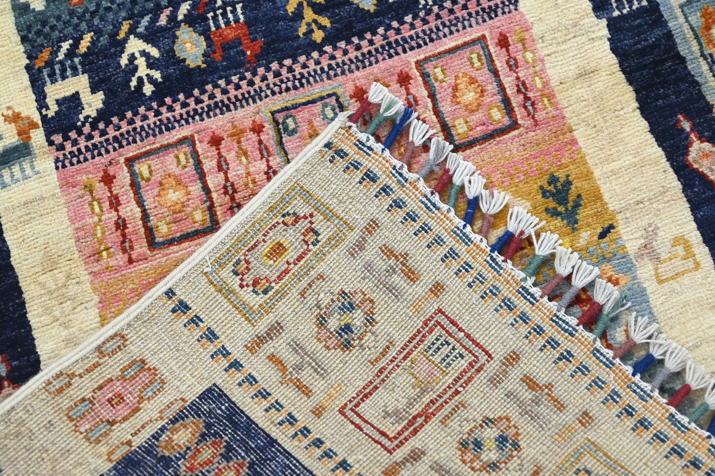 Khorjin Afghan Rug – Aqua Archive