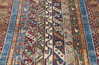 Khorjin Afghan Rug – Azure Ribbons