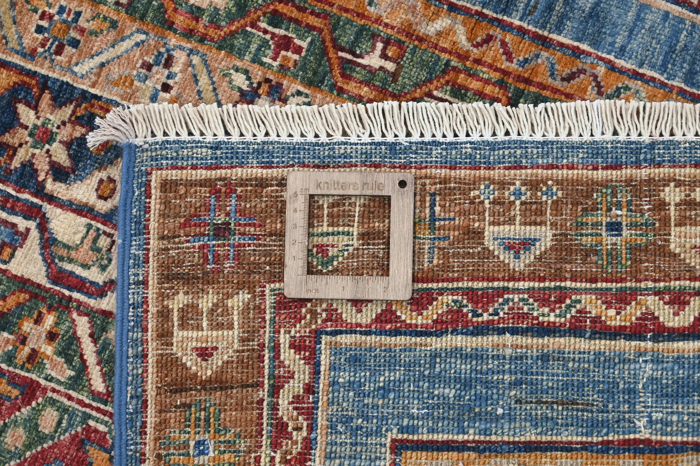 Khorjin Afghan Rug – Aqua Pathway