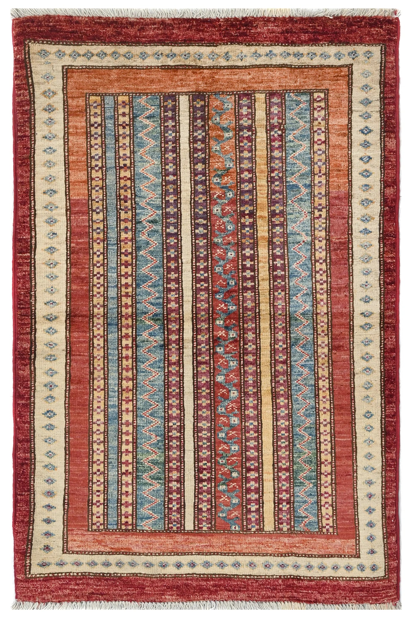 Khorjin Afghan Rug – Vermilion Caravan