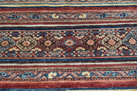 Khorjin Afghan Rug – Rust Ribboned
