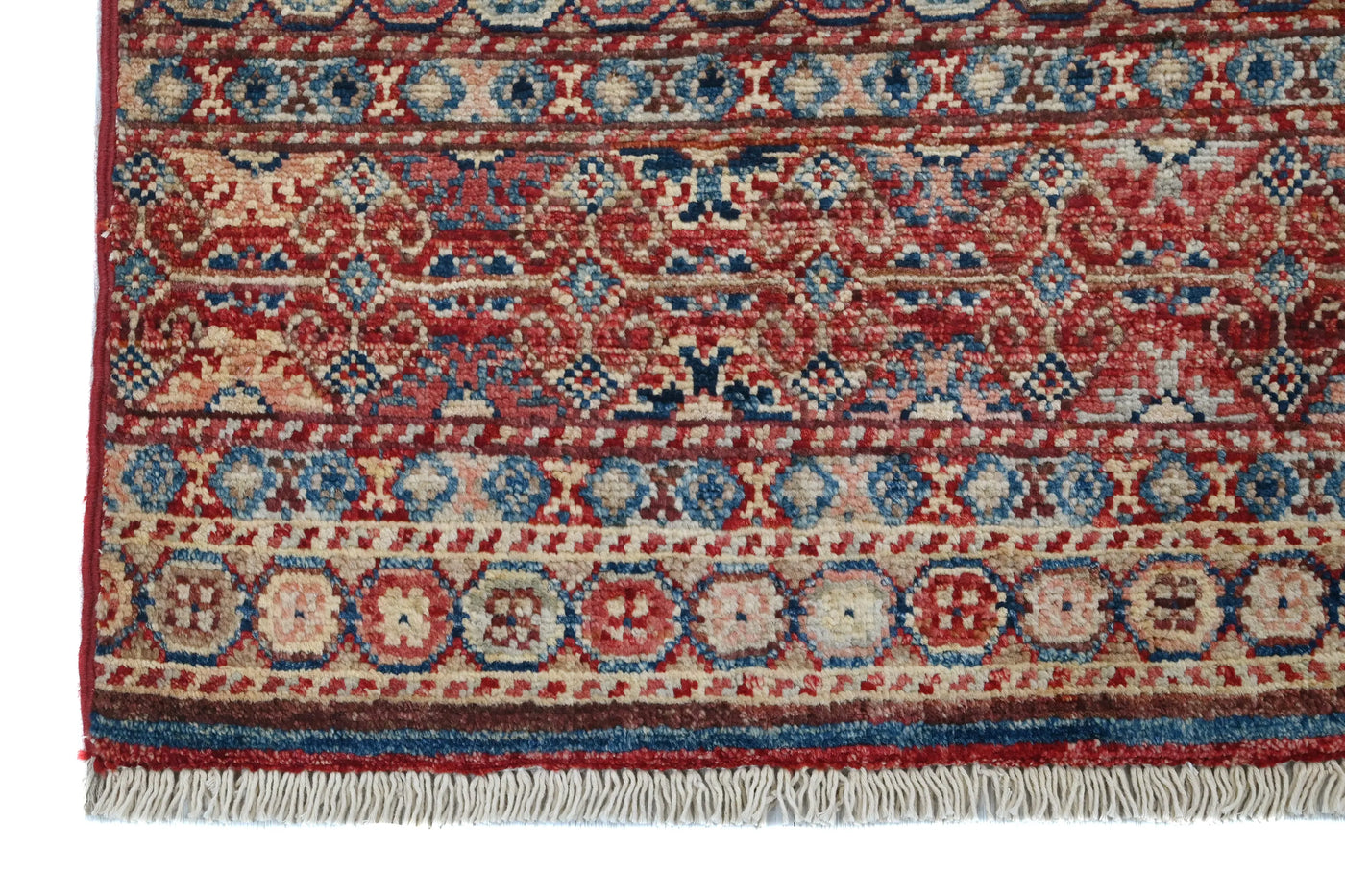 Khorjin Afghan Rug – Teal Panel