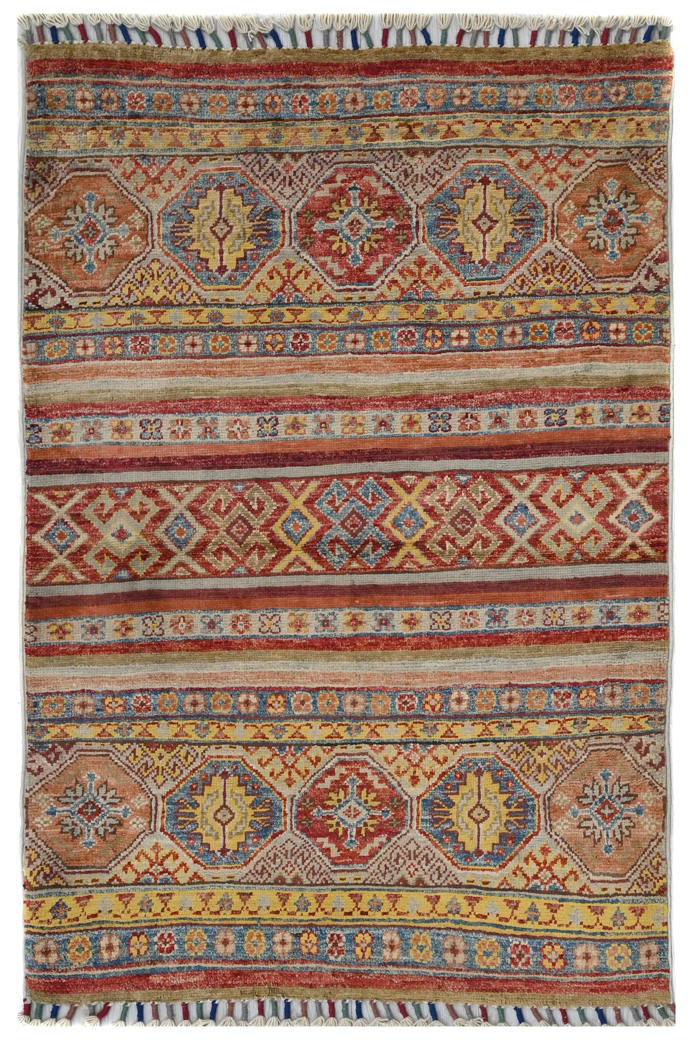 Khorjin Afghan Rug – Cardinal Keepsake