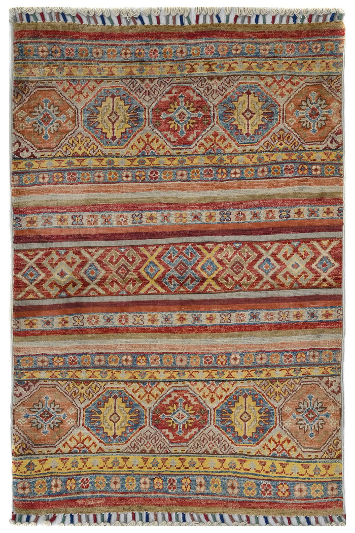 Khorjin Afghan Rug – Cardinal Keepsake