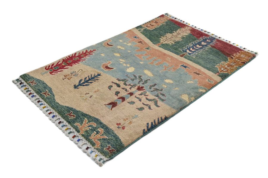 Khorjin Afghan Rug – Tranquil Waters