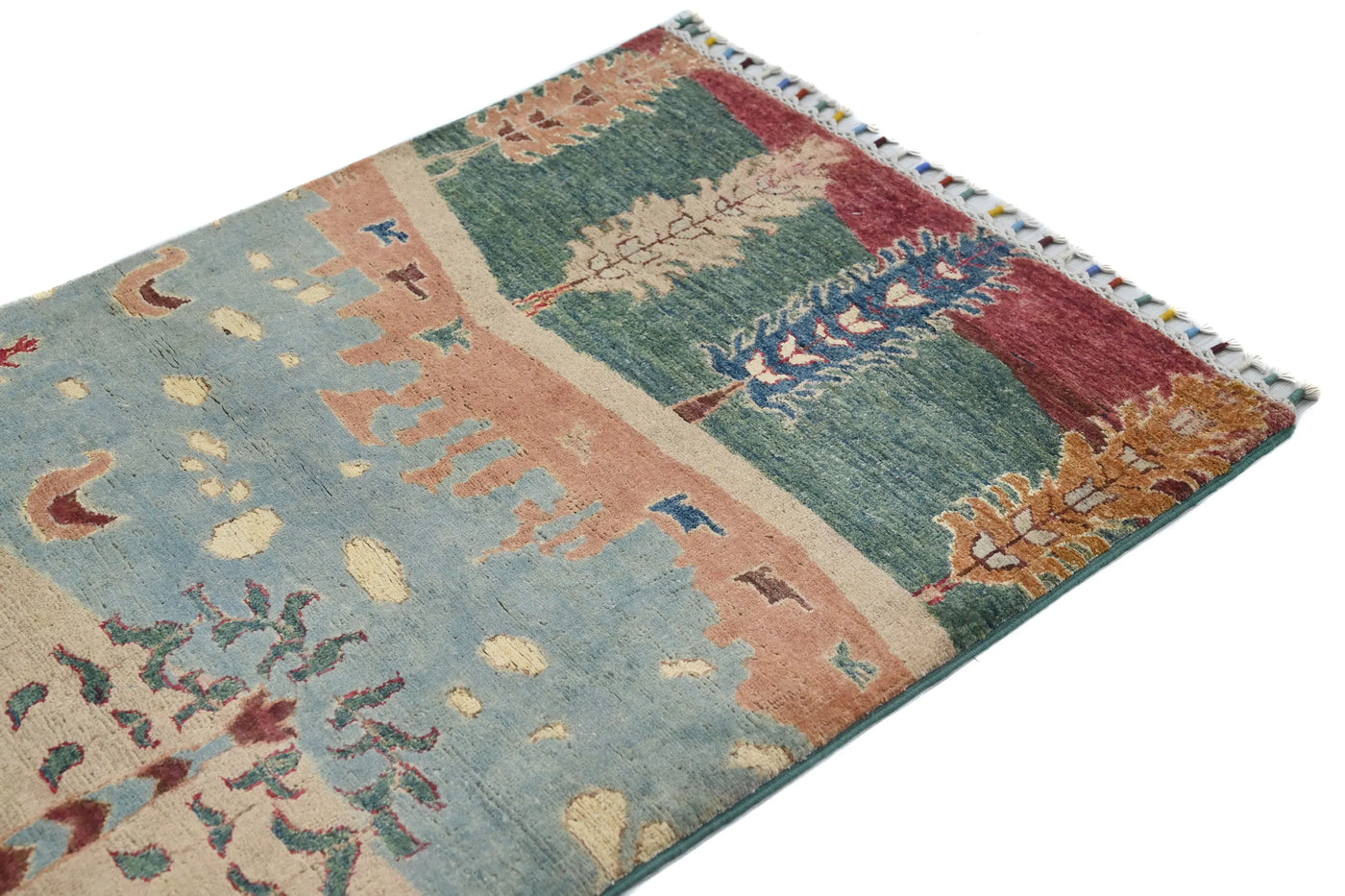 Khorjin Afghan Rug – Pomegranate Frame