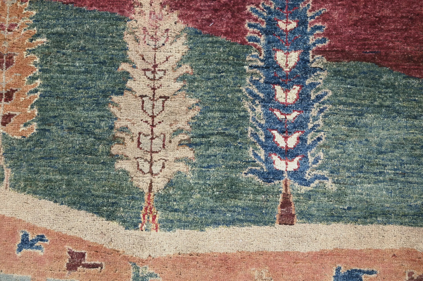 Khorjin Afghan Rug – Pomegranate Frame