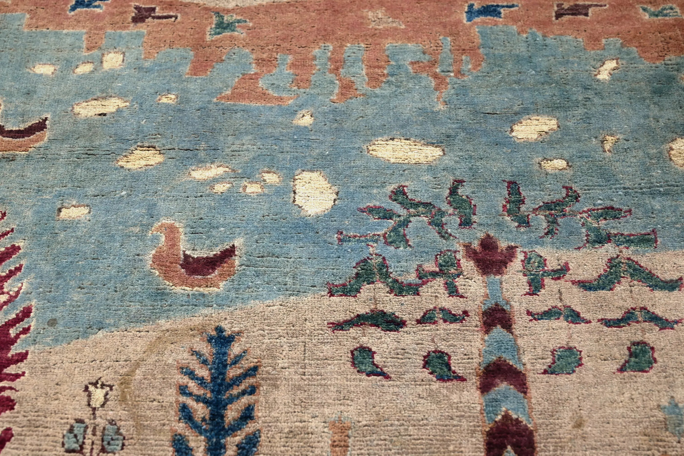 Khorjin Afghan Rug – Pomegranate Frame