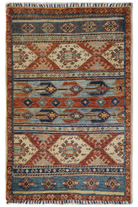 Khorjin Afghan Rug – Terracotta Tunnels