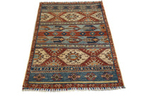 Khorjin Afghan Rug – Terracotta Tunnels