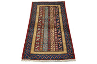 Khorjin Afghan Rug – Indigo Ribbons