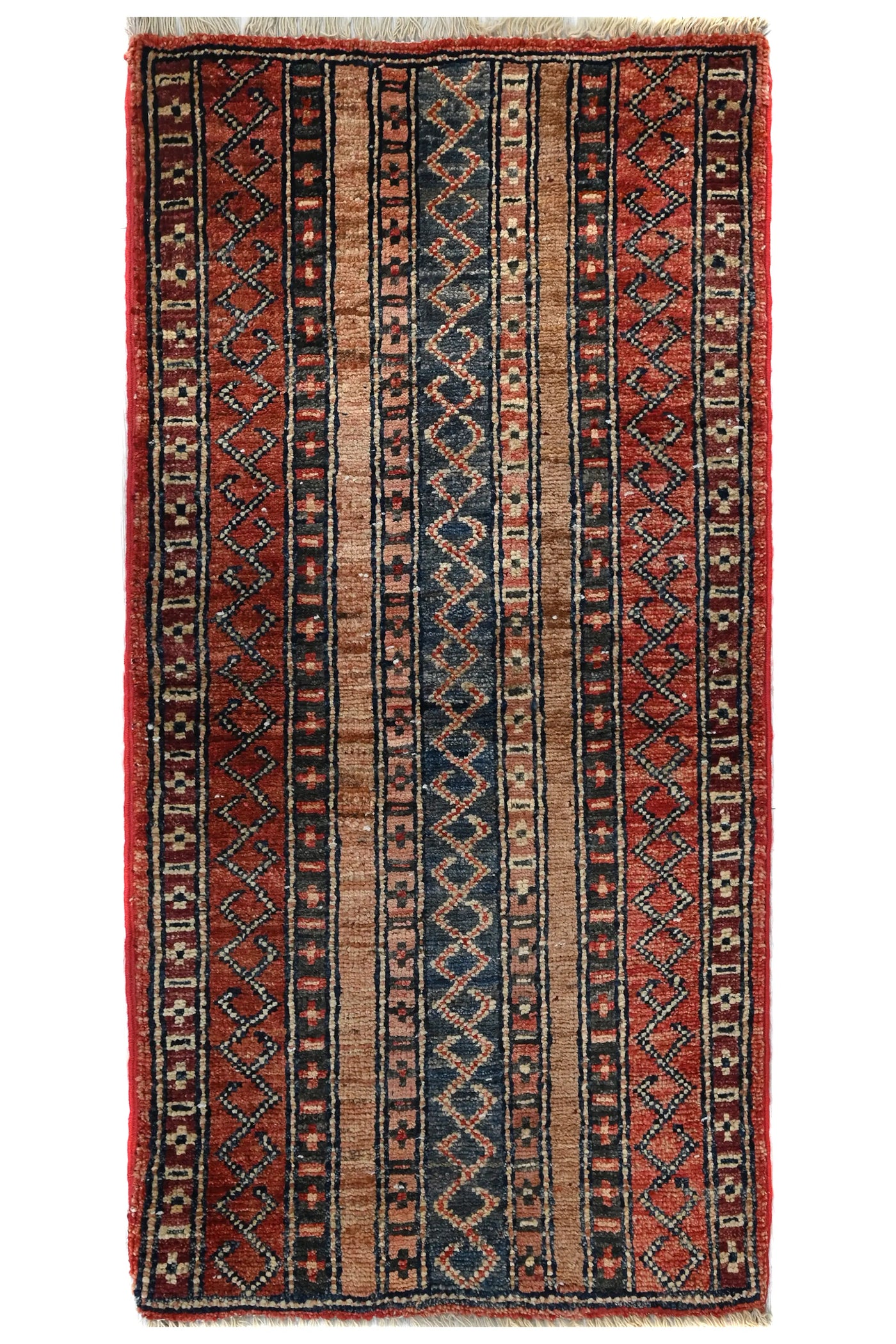 Khorjin Afghan Rug – Carmine Mosaic