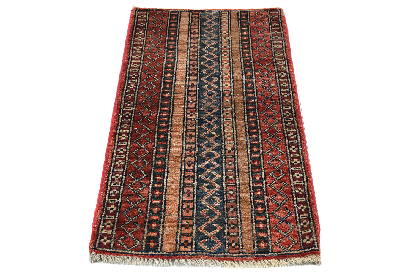 Khorjin Afghan Rug – Carmine Mosaic