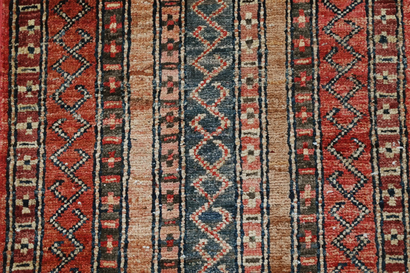Khorjin Afghan Rug – Carmine Mosaic