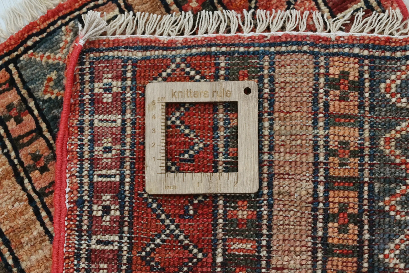 Khorjin Afghan Rug – Carmine Mosaic