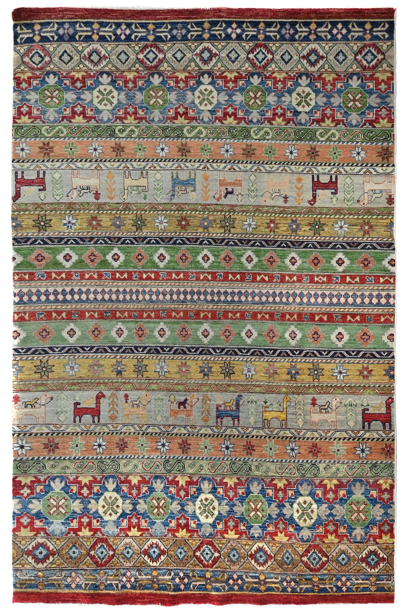 Khorjin Afghan Rug – Marine Mosaic