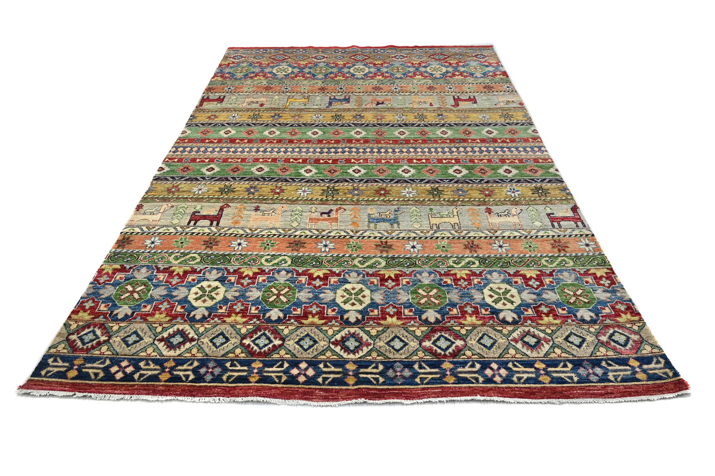 Khorjin Afghan Rug – Marine Mosaic