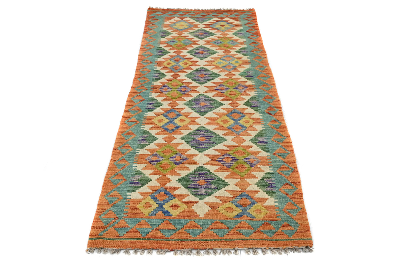 Kilim Afghan Rug – Sienna Crest