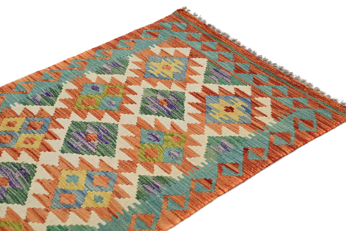 Kilim Afghan Rug – Sienna Crest