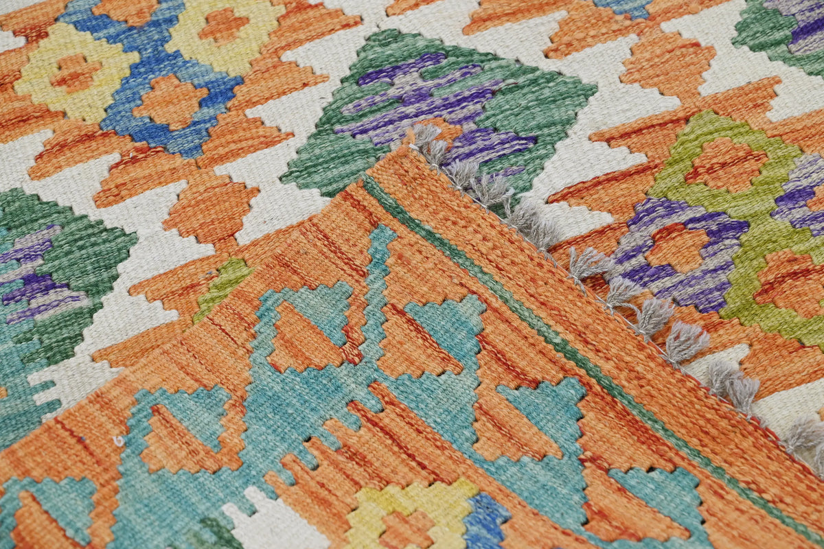 Kilim Afghan Rug – Sienna Crest