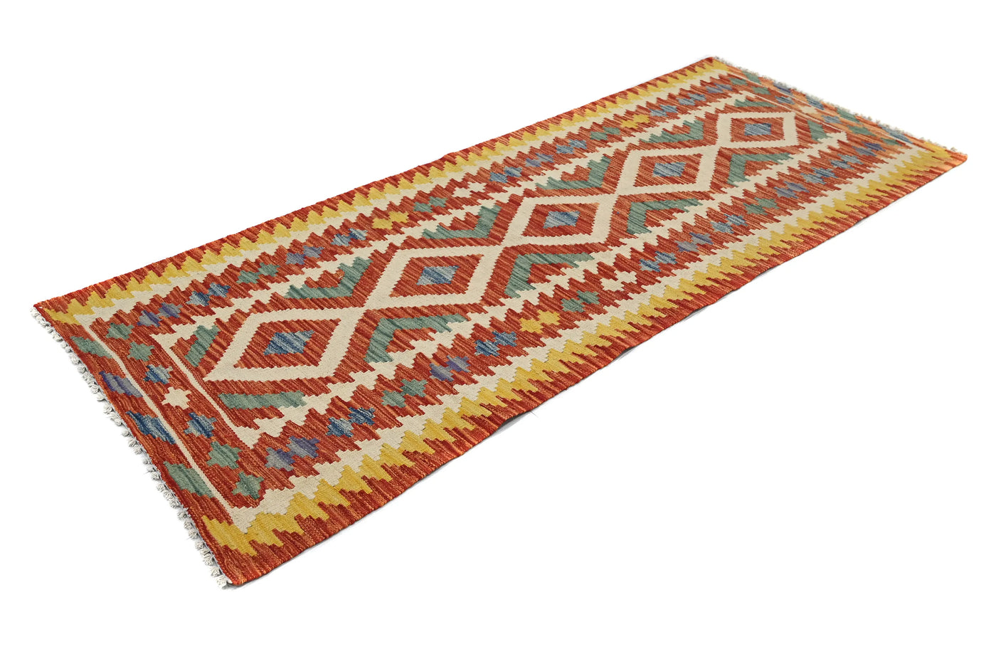 Kilim Afghan Rug – Copper Mosaic