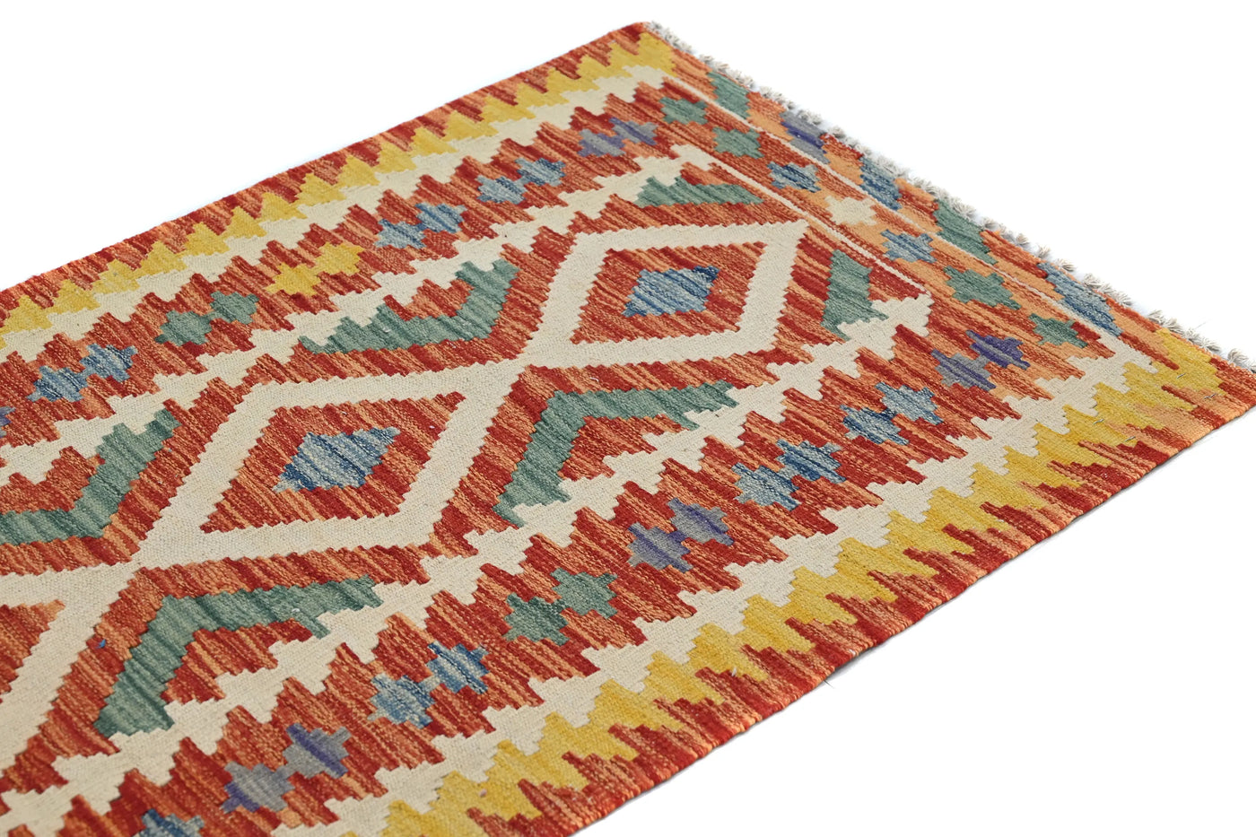 Kilim Afghan Rug – Copper Mosaic