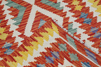 Hand-woven Afghan Kilim Rug, 76 x 190 cm
