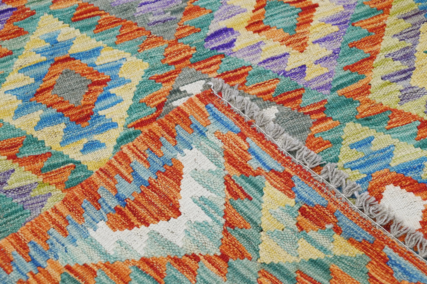 Kilim Afghan Rug – Sunfire Compass