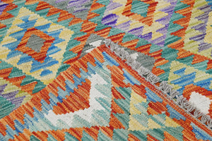 Hand-woven Afghan Kilim Rug, 78 x 187 cm