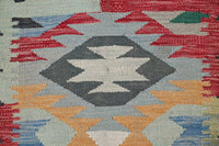 Hand-woven Afghan Kilim Rug, 63 x 190 cm