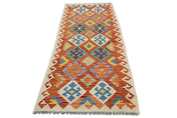 Hand-woven Afghan Kilim Rug, 82 x 205 cm