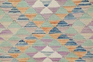 Hand-woven Afghan Kilim Rug, 70 x 160 cm