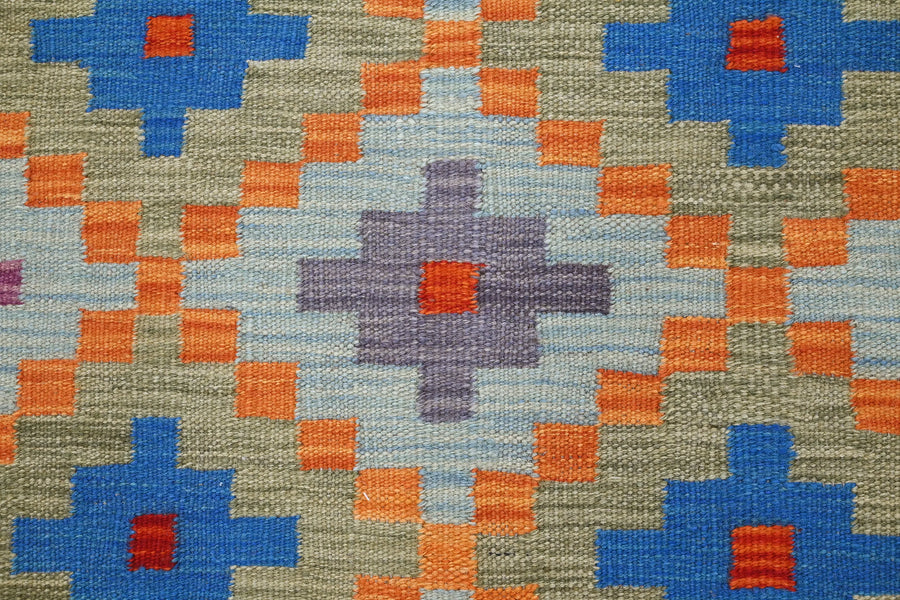 Hand-woven Afghan Kilim Rug, 96 x 145 cm