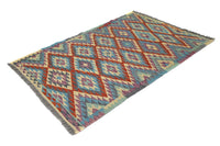 Hand-woven Afghan Kilim Rug, 96 x 152 cm