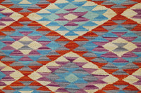Hand-woven Afghan Kilim Rug, 96 x 152 cm