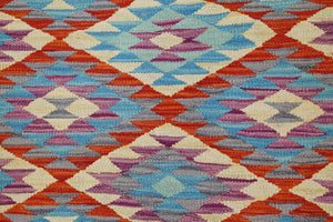 Hand-woven Afghan Kilim Rug, 96 x 152 cm
