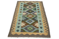 Hand-woven Afghan Kilim Rug, 76 x 130 cm