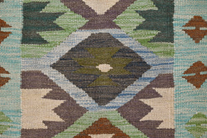 Hand-woven Afghan Kilim Rug, 76 x 130 cm