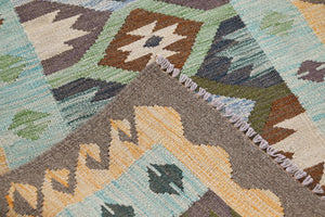 Hand-woven Afghan Kilim Rug, 76 x 130 cm