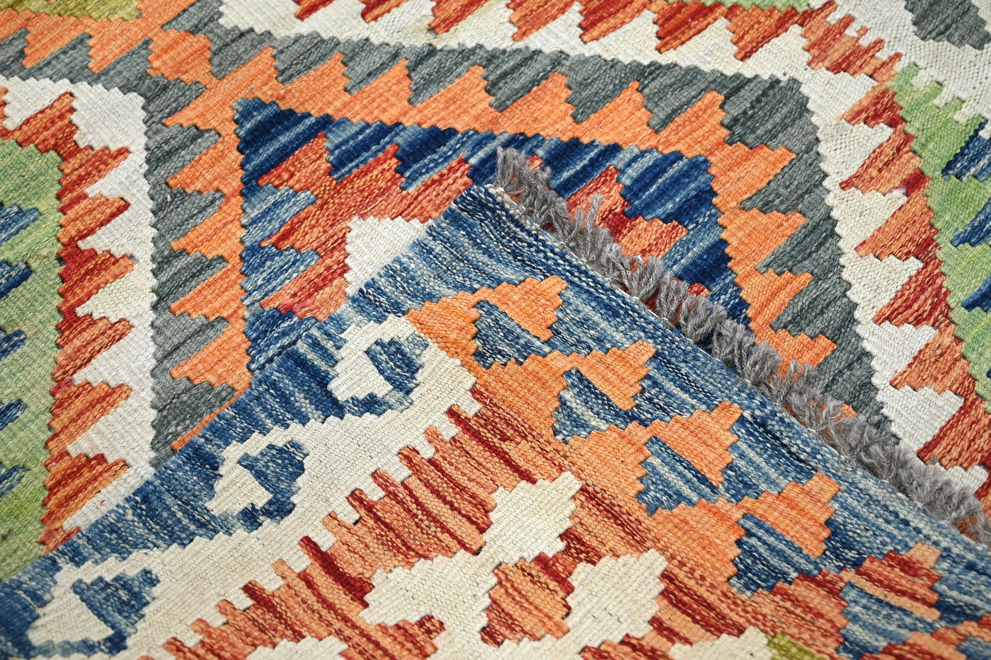 Hand-woven Afghan Kilim Rug, 102 x 154 cm